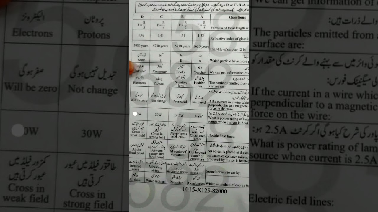 #physics paper Faisalabad board group 1 class 10 2025