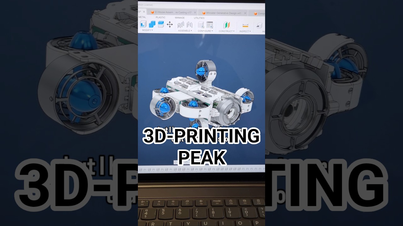 3d printed underwater drone 🔥 #3dprinting #rov #engineering