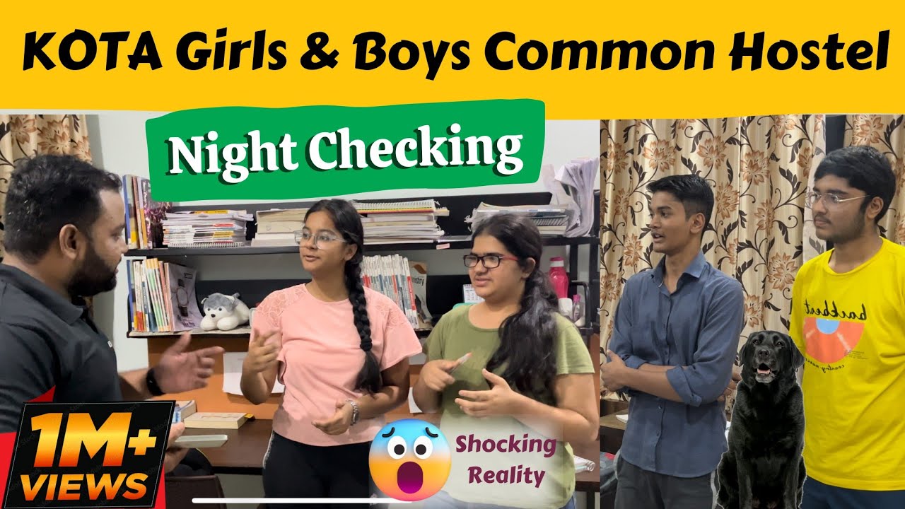Kota Girls & Boys Common Hostel Night Checking😳 Akhilesh Dixit