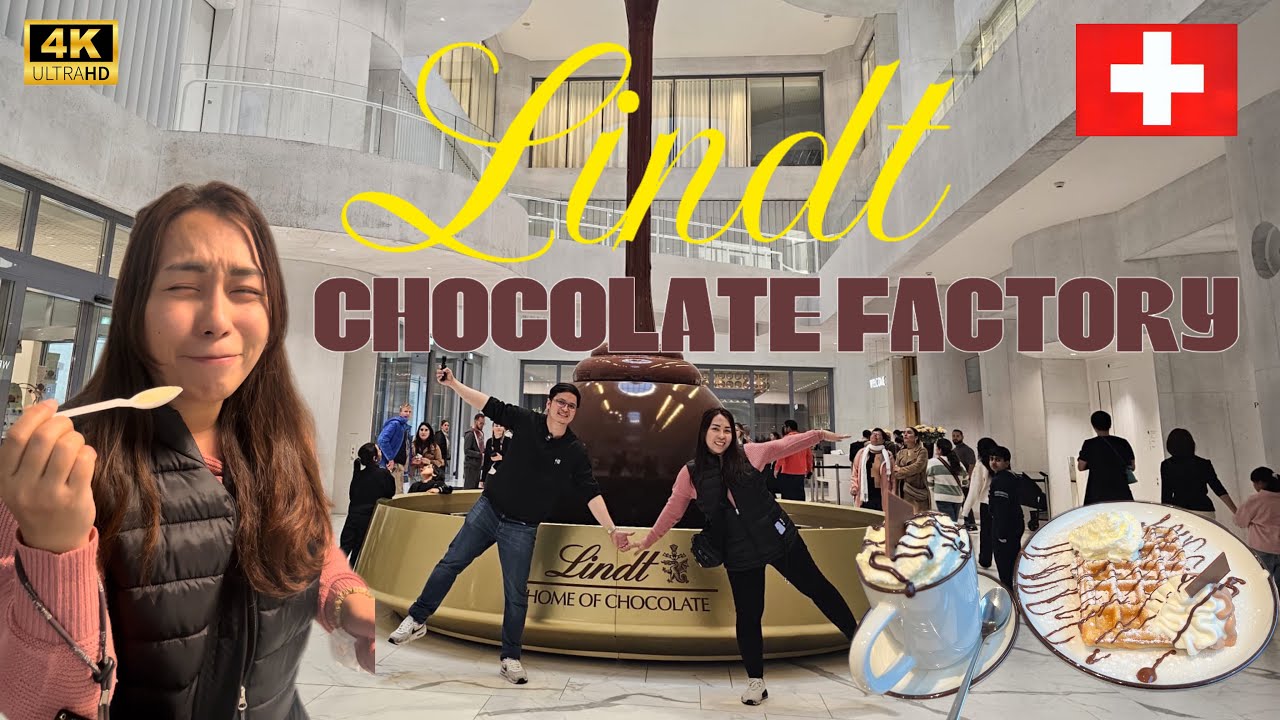 What to see in Switzerland Zurich Lindt Chocolate Factory - DIY  Travel Vlog 4k 2024