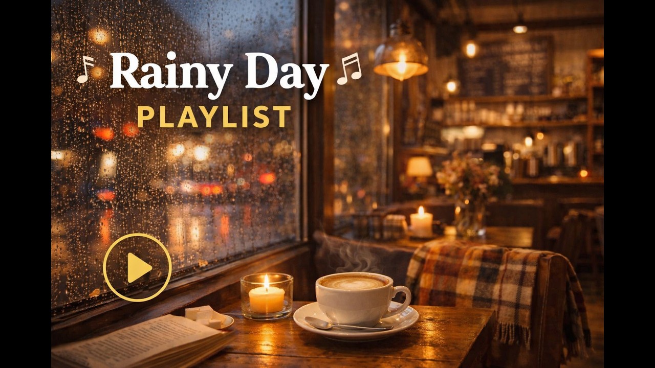 [Playlist] Rainy Day Café Music ☕ Relaxing Lo-Fi Coffee Shop Playlist | 비 오는 날 카페 감성 플레이리스트