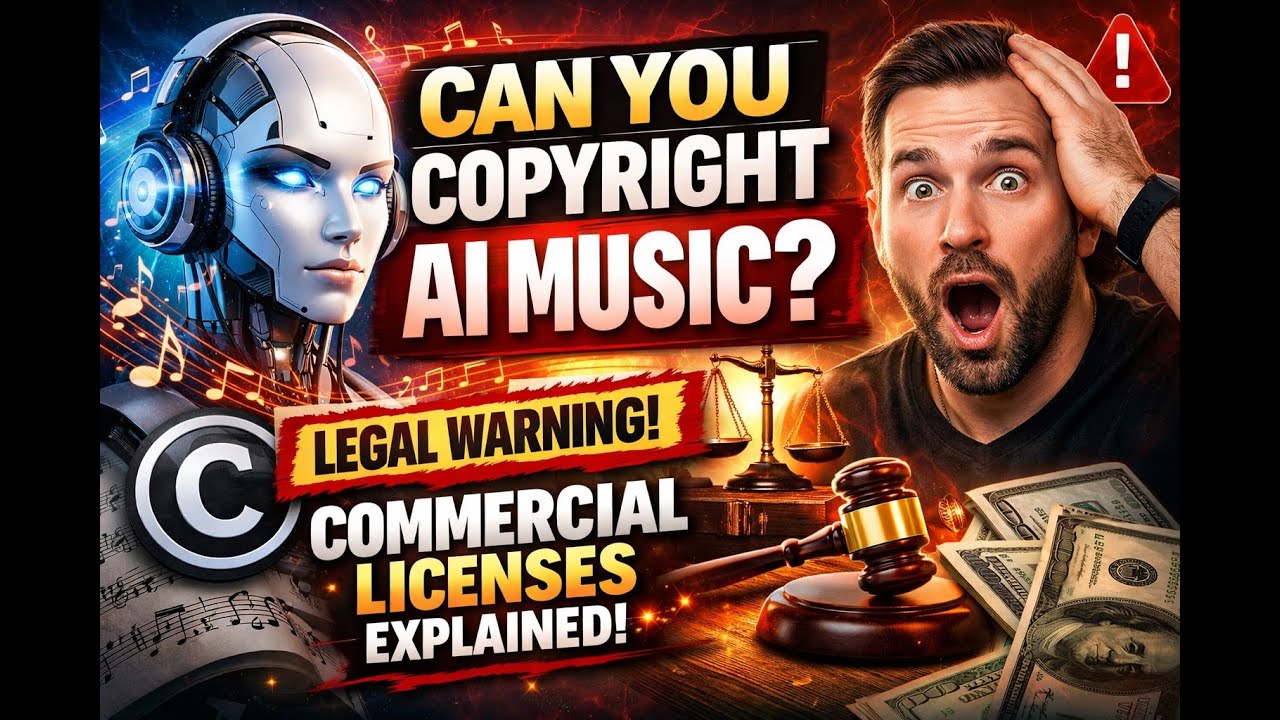 Can You Copyright AI Music? Suno, Commercial Licenses & the Legal Truth Creators Miss