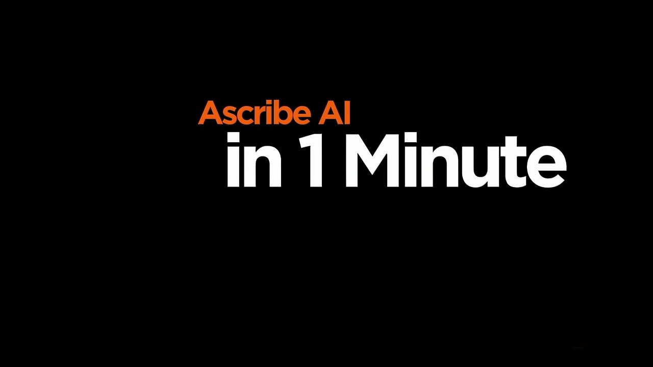 Ascribe AI Demo in 1 minute