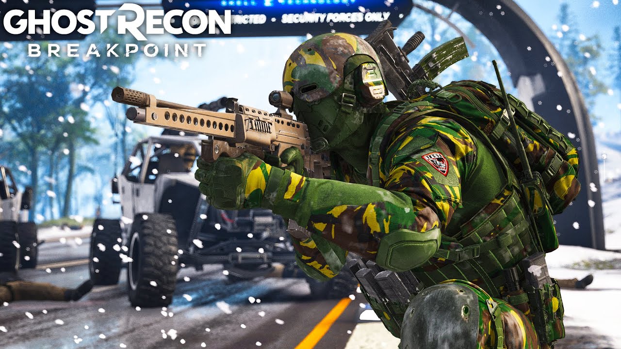 BRITISH SOLDIER BEHIND ENEMY LINES WITH THE L86A1 in Ghost Recon Breakpoint!