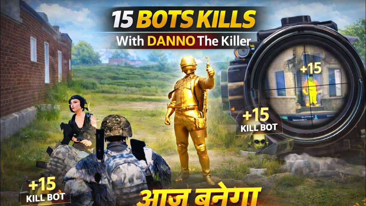 Aaj banega record 12 bots kills in BGMI And  liya chicken dinner 😆💥