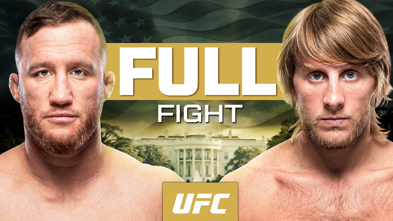 Джастин Гейджи против Пэдди Пимблетта | ПОЛНЫЙ БОЙ | UFC Freedom 250
