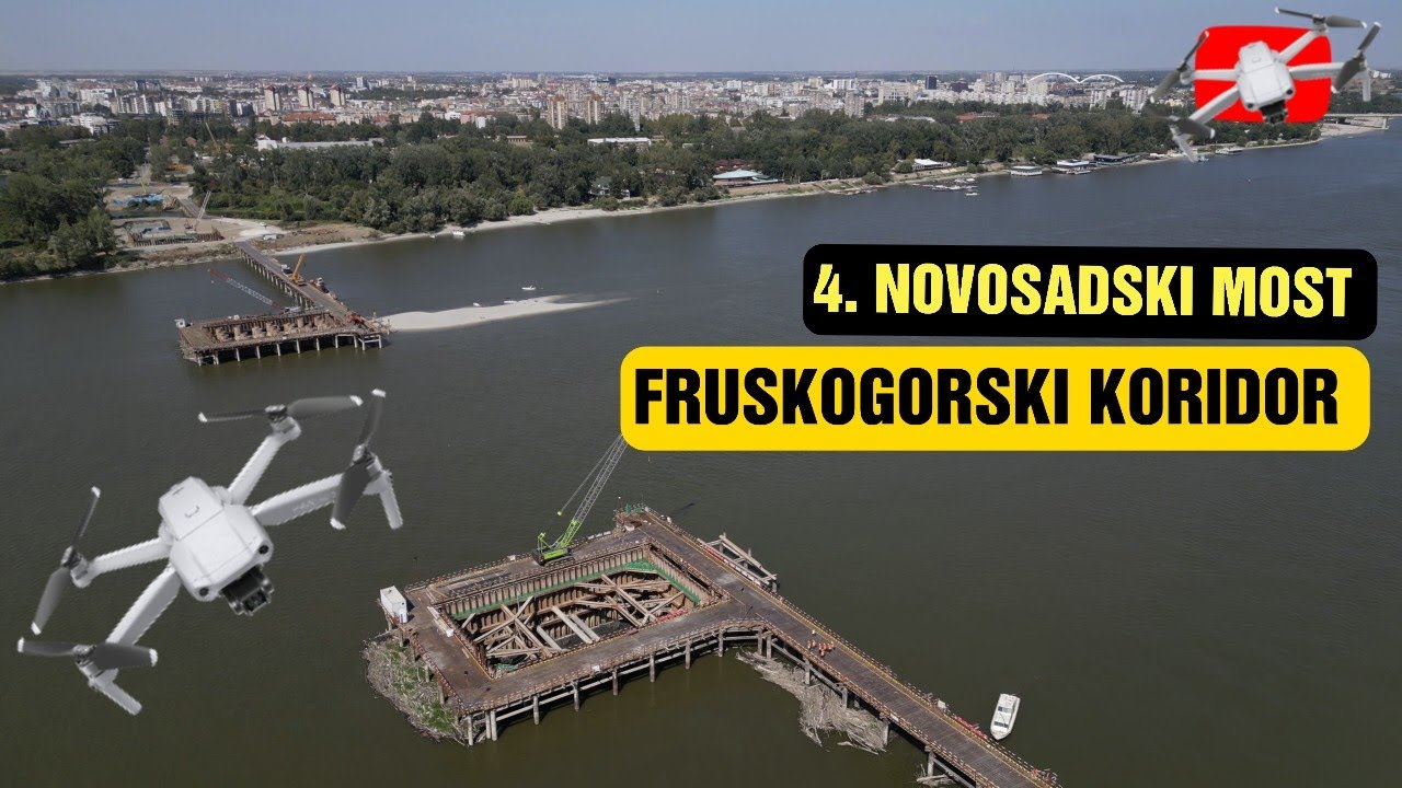 Fruškogorski koridor: 4. Novosadski most (dron video) septembar 2024