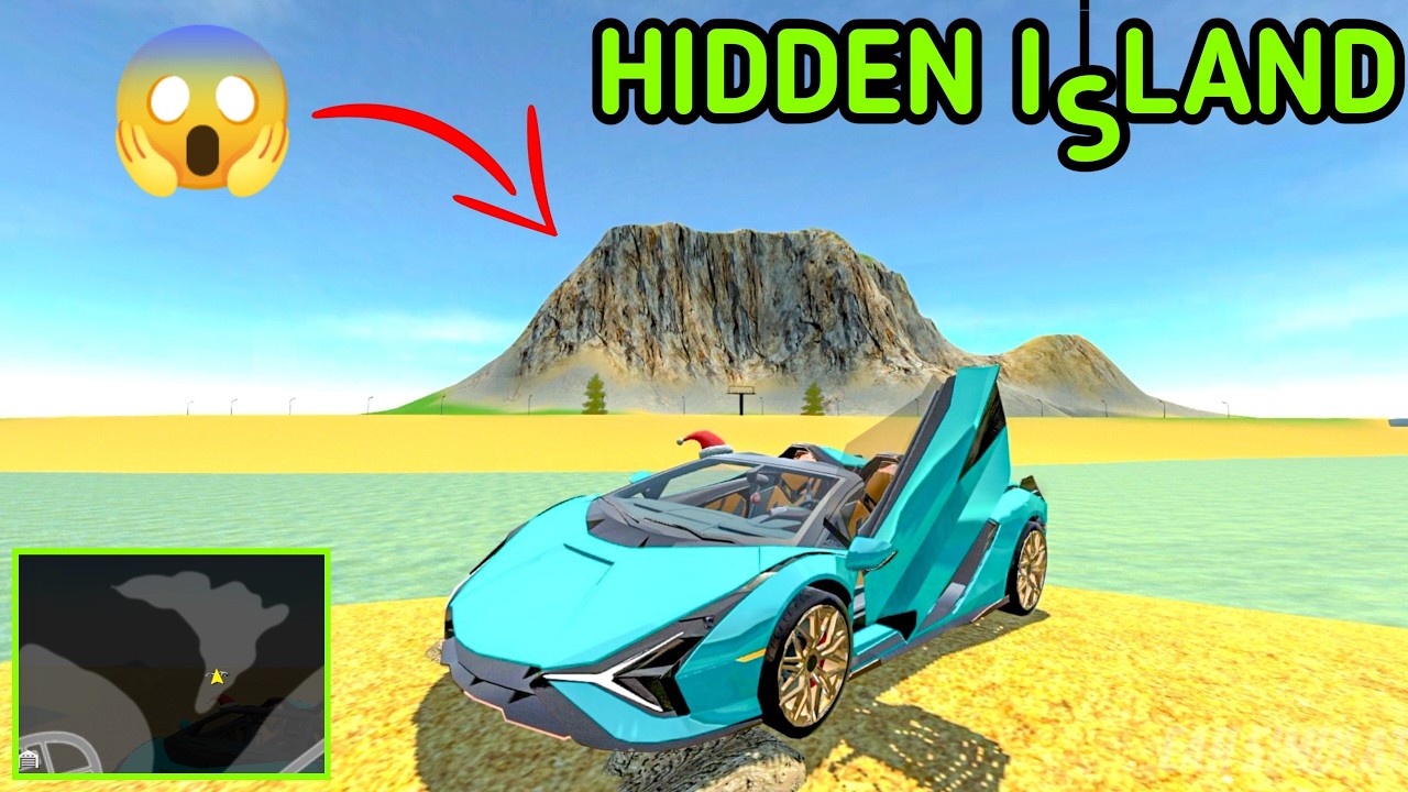 Car simulator 2 Hidden Island 😱 Reaching by using precision jump trick with new lamborgini sian