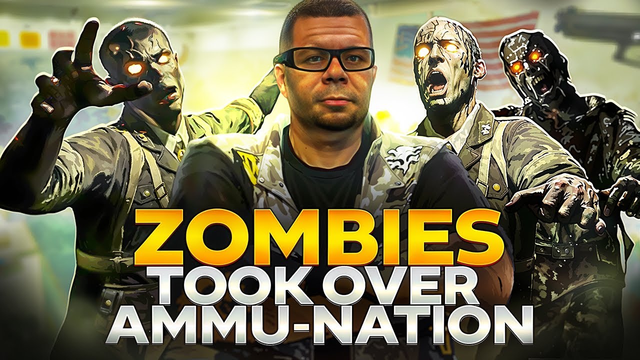 ZOMBIES Took Over Ammu-Nation From GTA 5 - BO3 Custom Zombies