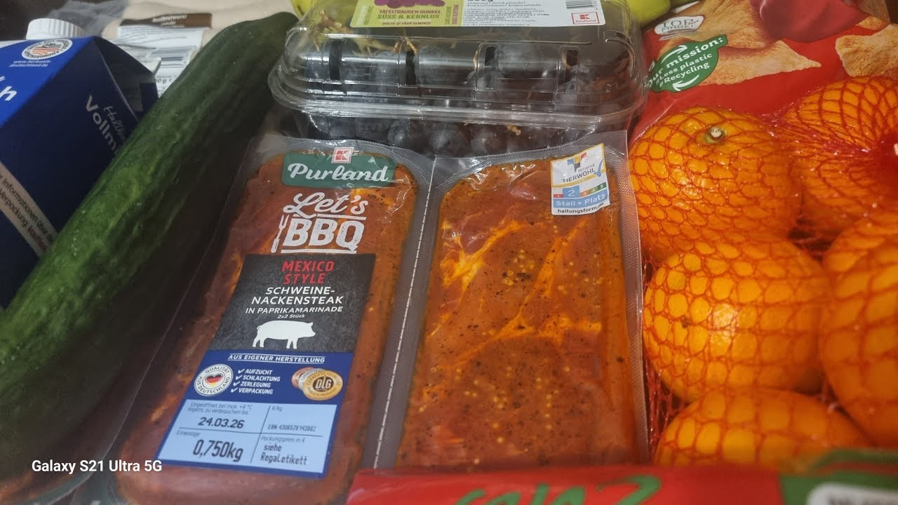 Закупка продуктов питания за два раза. Kaufland, акции на продукты в Германии 