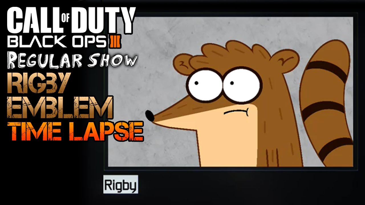 Regular Show: Rigby Emblem Time Lapse | Black Ops 3 Epic Emblem Creations