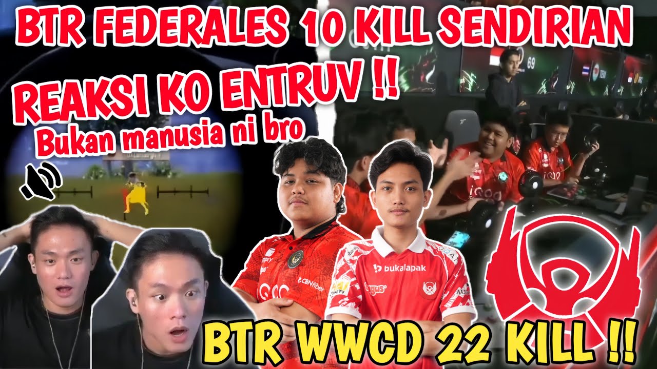 REAKSI KO ENTRUV LIAT BTR FEDERALES CLUTCH BAWA BTR WWCD 22 KILL !! PMSL 2025