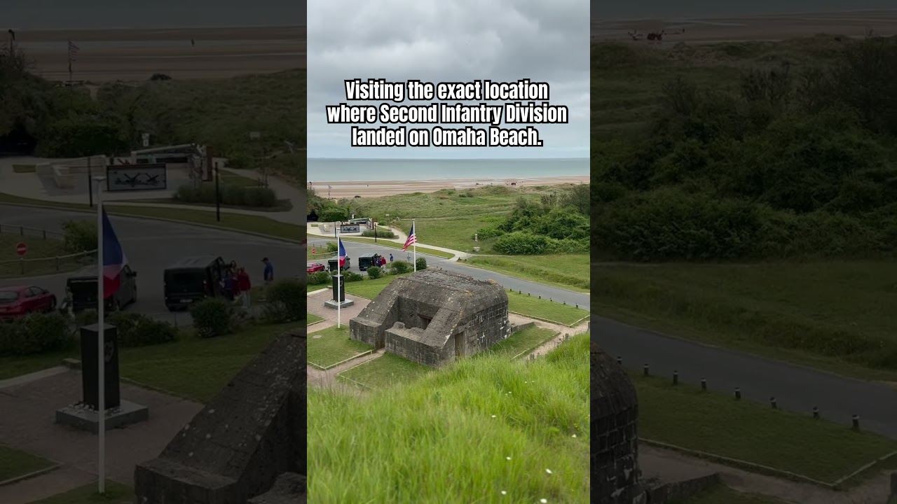 Visiting the exact location where Second Infantry Division landed on Omaha Beach.  #heroes