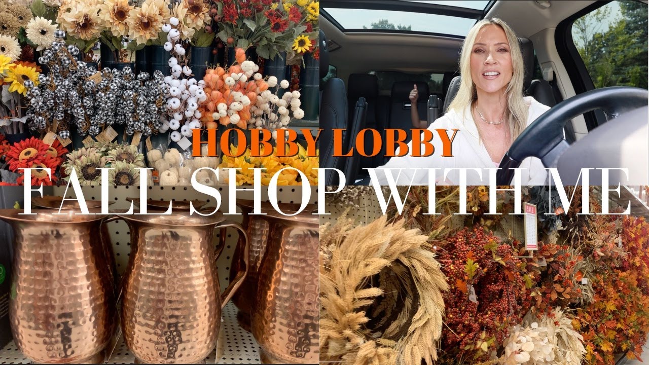 HOBBY LOBBY FALL SHOP WITH ME 2023 | FALL DECOR 2023