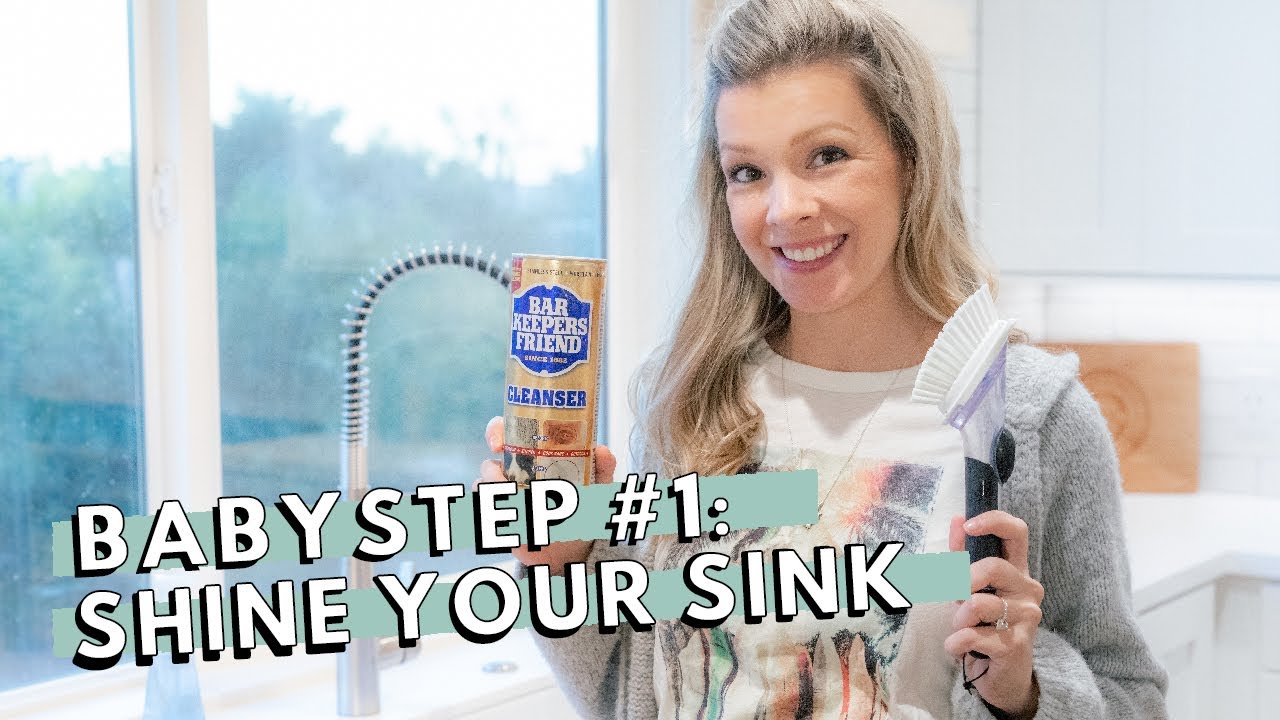 SHINE YOUR SINK | FlyLady Baby Steps # 1 | Clean with Me | Clean My Kitchen | Shining Your Sink