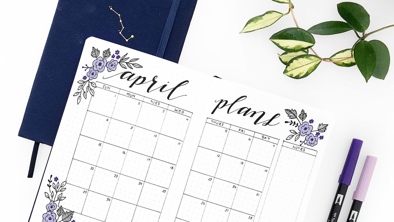 April Plan With Me - Archer and Olive Bullet Journal