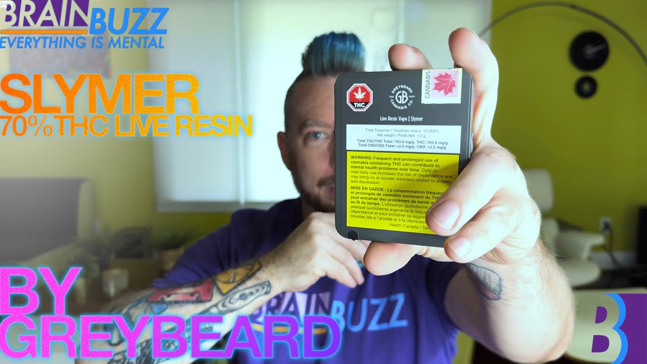 70% THC Live Resin Vape Cart: Slymer by Greybeard