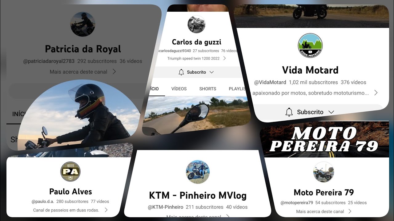 Apoio a novos Motovloggers Portugueses.