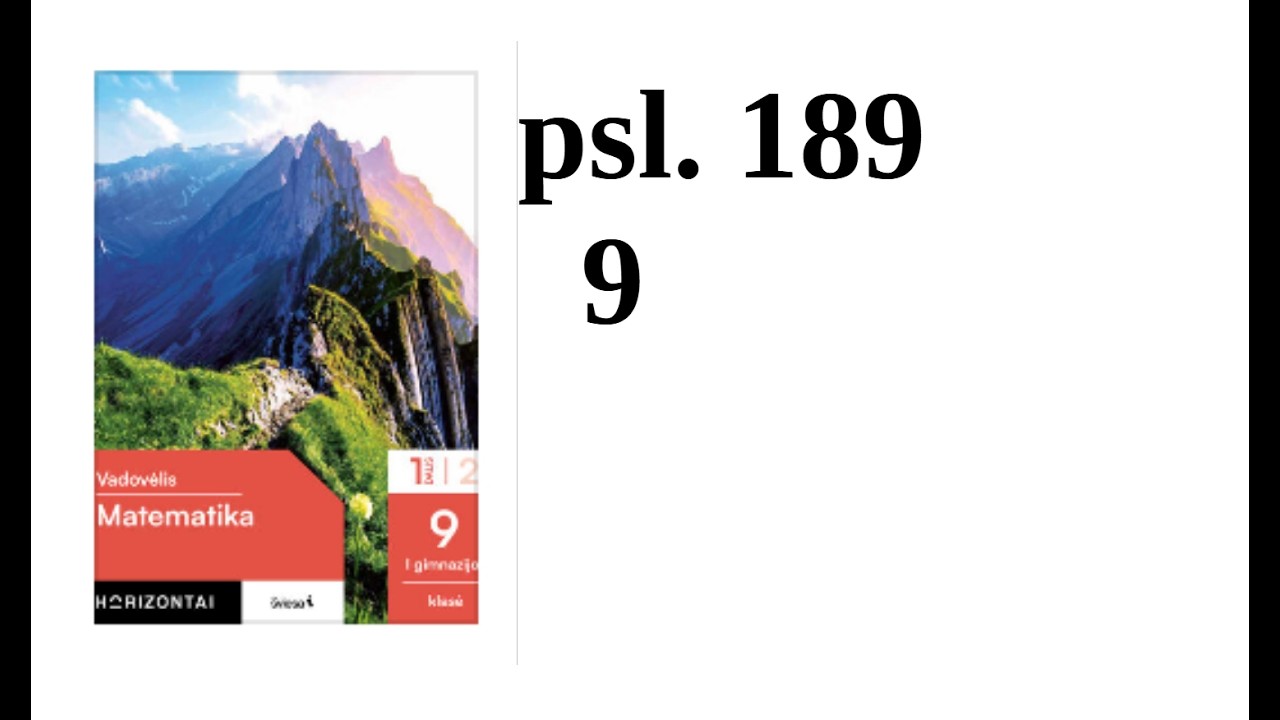 9 klasė. Skritulio nuopjova.  9 Horizontai