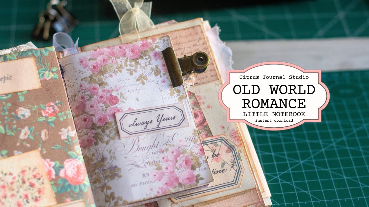 Old World Romance - Little Notebook - Citrus Journal Studio