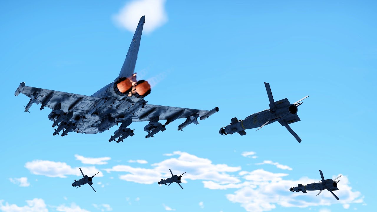 Supersonic Paveway IV GNSS\Laser Guided Bombs | ✠︎ EF-2000 Typhoon (War Thunder)