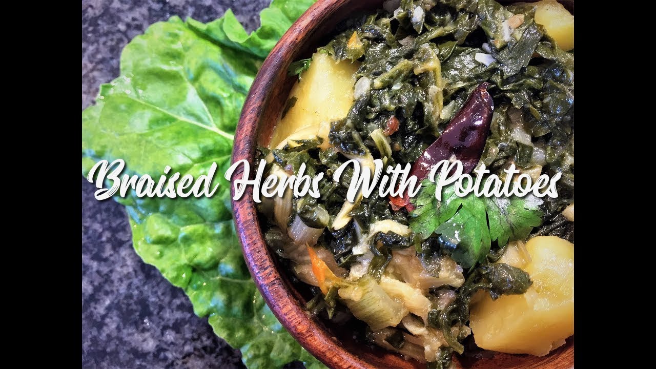 Braised Herbs With Potatoes Recipe | South African Recipes | Step By Step Recipes | EatMee Recipes