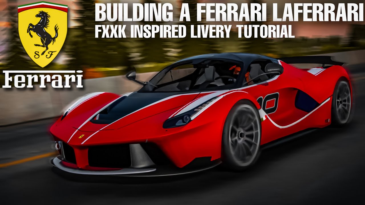 Building A Ferrari Laferrari FXXK Inspired Livery Tutorial | Car Parking Multiplayer 
