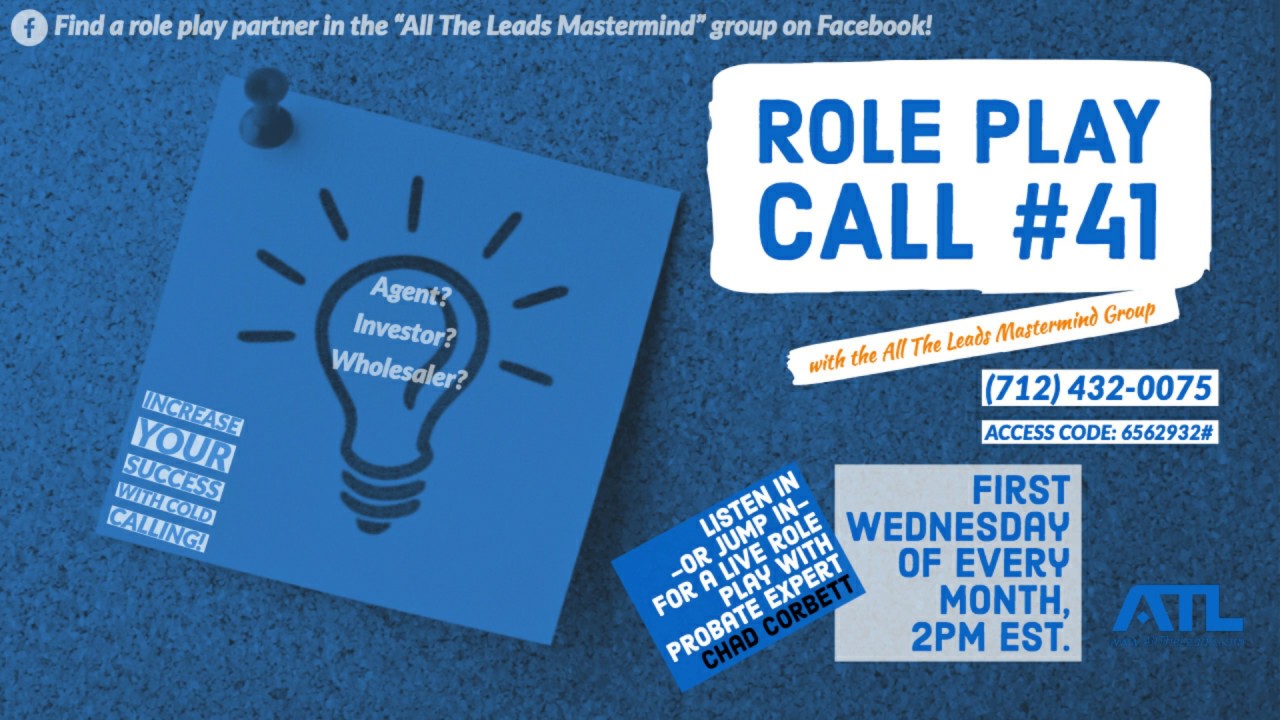 All The Leads Probate Role Play Call #41 | Probate Leads