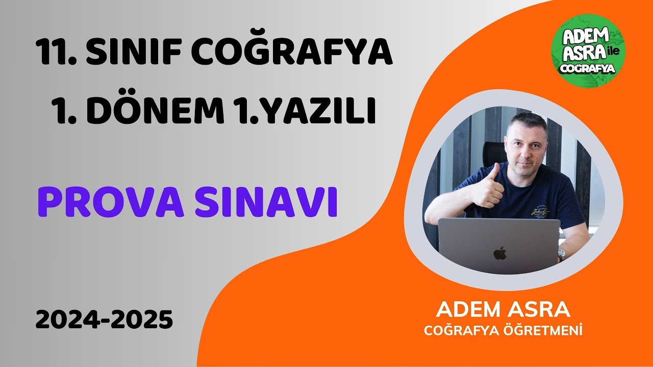 11. SINIF COĞRAFYA 1.Dönem 1. Yazılı PROVA SINAVI