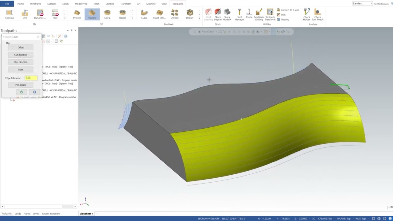 MasterCAM Flowline Tutorial