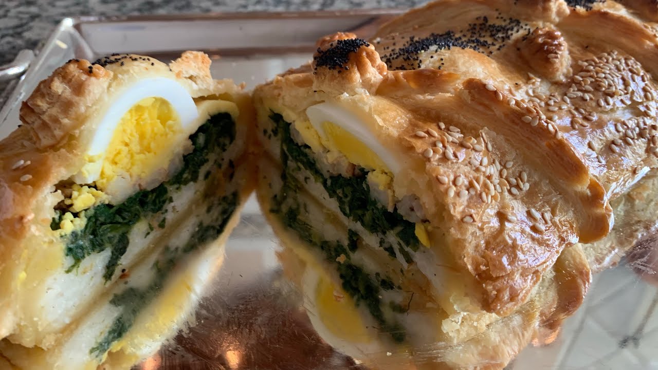 Tourte épinards crevettes !!!! وجبة عائلية أوريجينال و لذيذة بزاااف