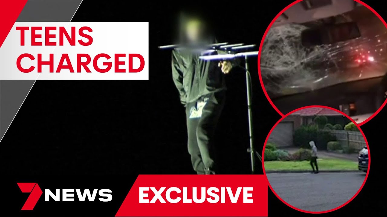 Rooftop stand-off as police swoop on boys accused of mowing down cyclists | 7 News Australia