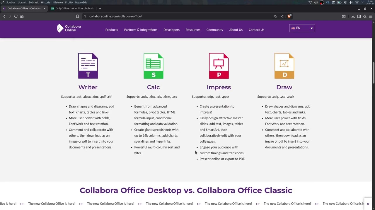 Collabora Office pro modern&iacute; Linuxovou kancel&aacute;ř.