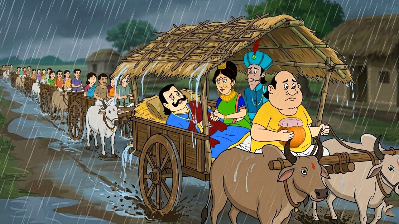 মৃত্যুর মুখ থেকে ফিরে আসা! বৃষ্টিতে আটকে পড়া রাজা-রানি, গোপাল ভাঁড় করলেন চমৎকার। New Episode 2026