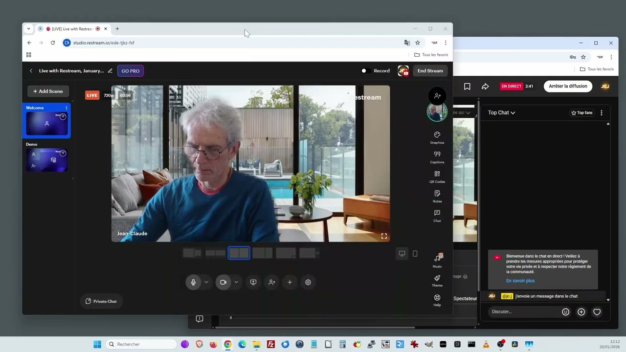Tuto 3 : tests de live vers YouTube et Facebook