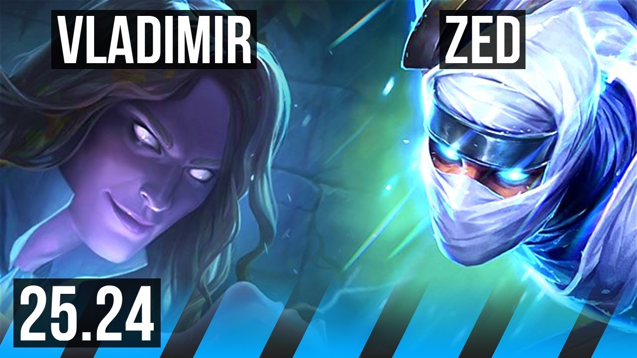 VLADIMIR vs ZED (MID) | 10/1/6 | KR Grandmaster | 25.24