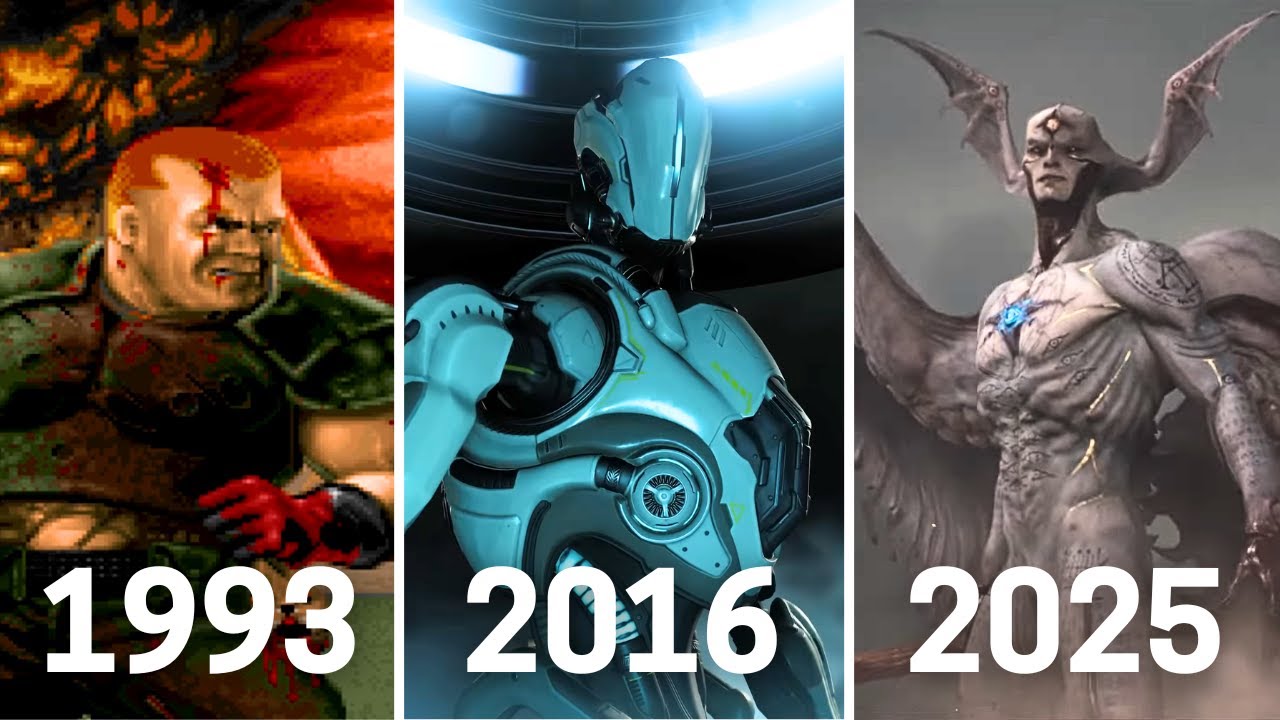 ALL ENDINGS in DOOM Games (1993 - 2025)