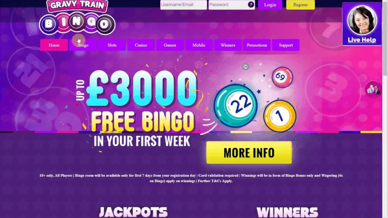 Bingo Casino - Gravy Train Bingo Casio Site