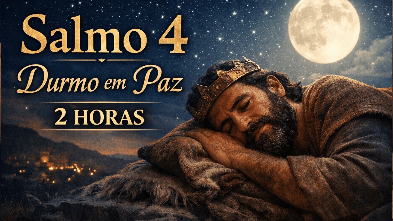 Salmo 4 Cantado — Em Paz Me Deito | Oração Noturna para Dormir (2 Horas)