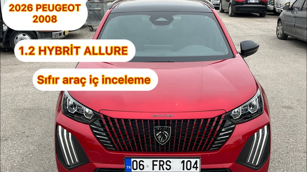 SIFIR PEUGEOT 1.2 hybrit Allure  sıfır araç içi inceleme 🙏abone ol 🙏