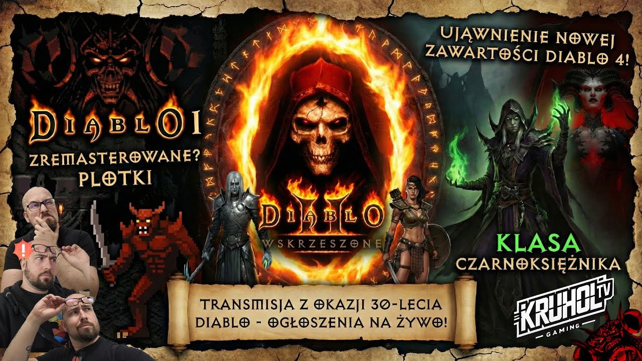 30 LECIE DIABLO - wspólnie oglądamy i komentujemy - zapowiada się noc niespodzianek Szampan w dłoń!