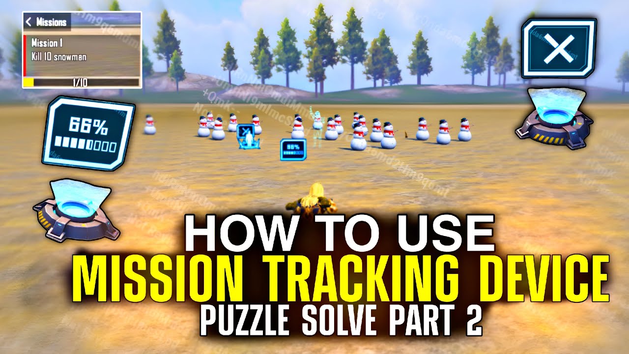 How To Use Mission Tracking Device | Puzzle Solve Part 2 | How to show Mission Wow Map | PUBGMWOW
