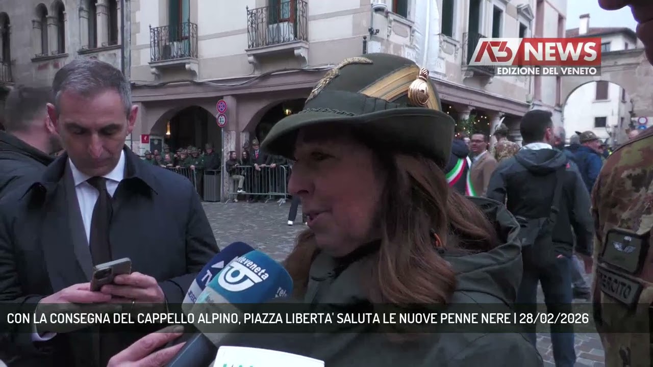 CON LA CONSEGNA DEL CAPPELLO ALPINO, PIAZZA LIBERTA' SALUTA LE NUOVE PENNE NERE | 28/02/2026