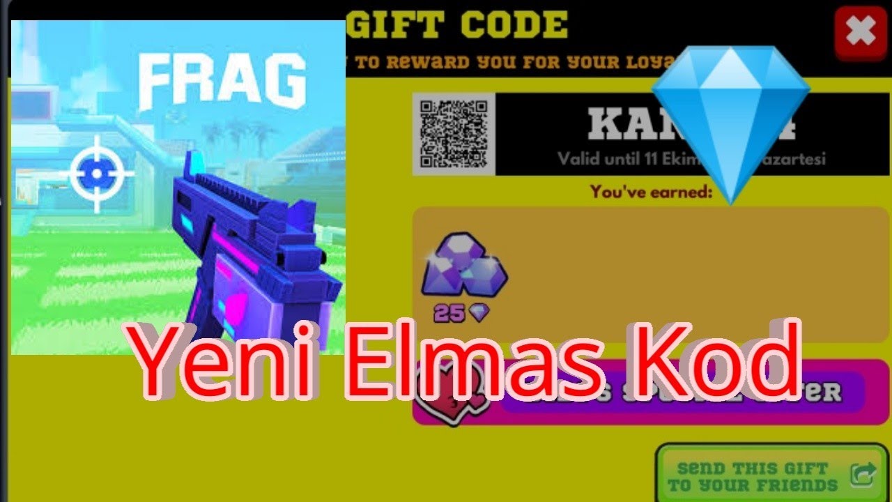 FRAG PRO SHOOTER YENİ HEDİYE KODU 2021| ELMAS HEDİYE KODU