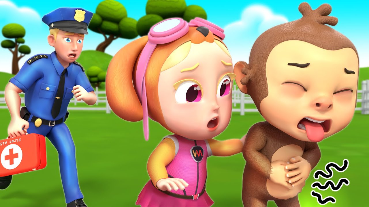 Police at the Farm 🚔🐄 | Learn Safety Tips for Kids | Rosoo Nursery Rhymes