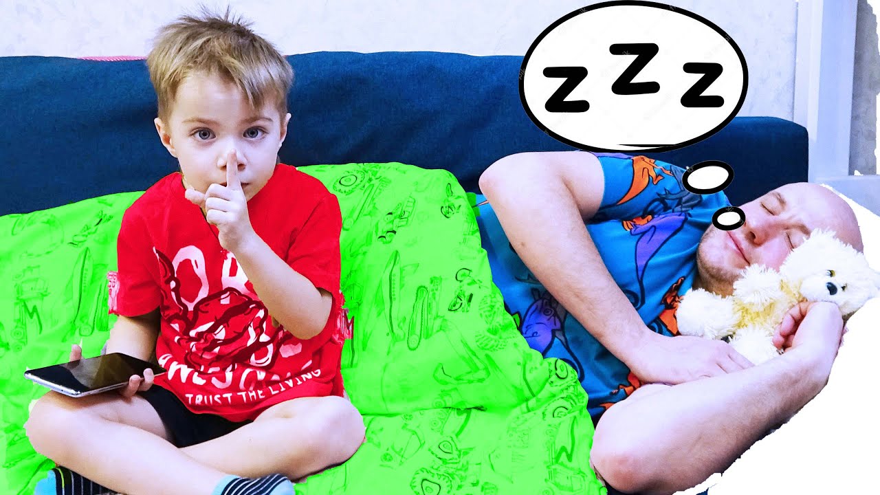 КАК УЛОЖИТЬ  ПАПУ СПАТЬ? ФЁДОР М./HOW TO GET DAD TO SLEEP?