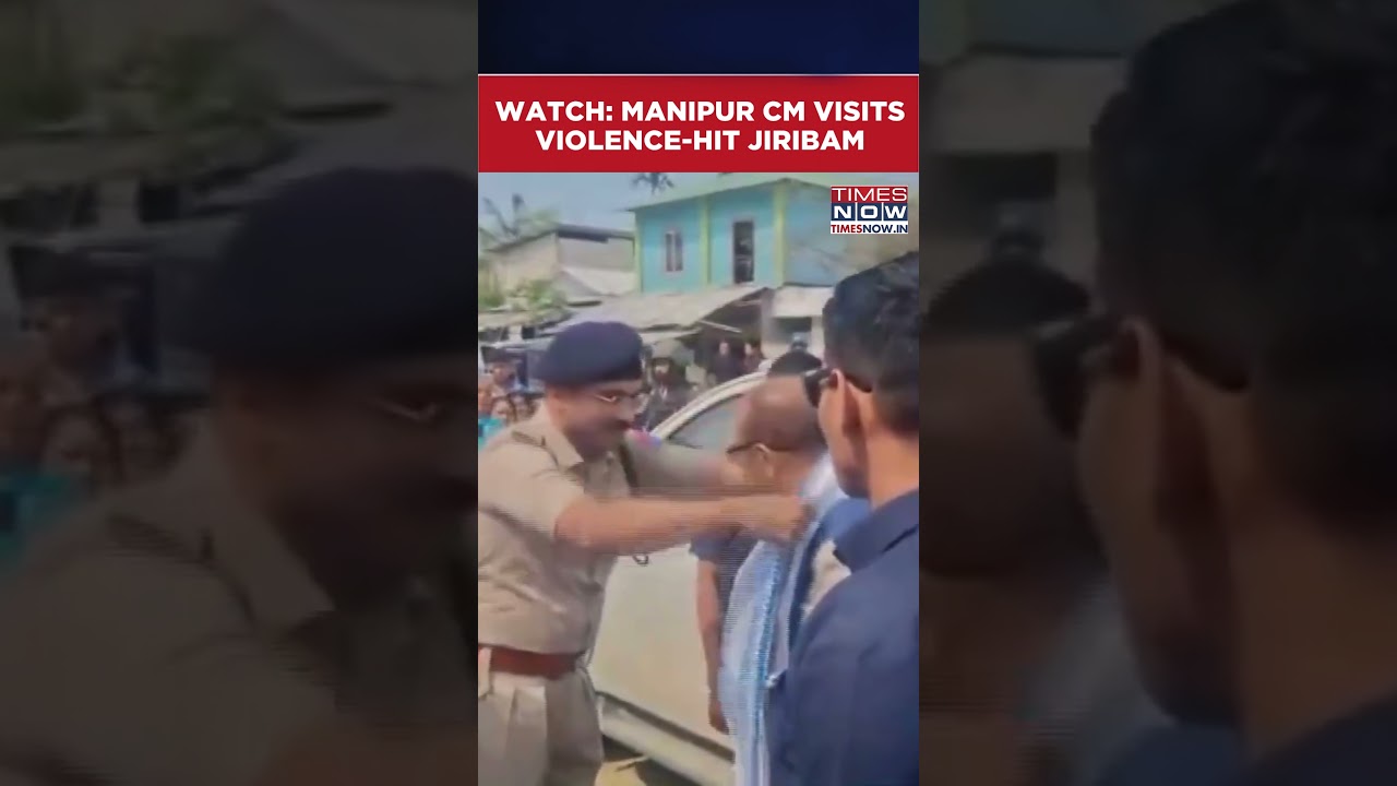 Manipur CM Yumnam Khemchand Visits Jiribam For First Time Since 2023 Ethnic Violence #shorts