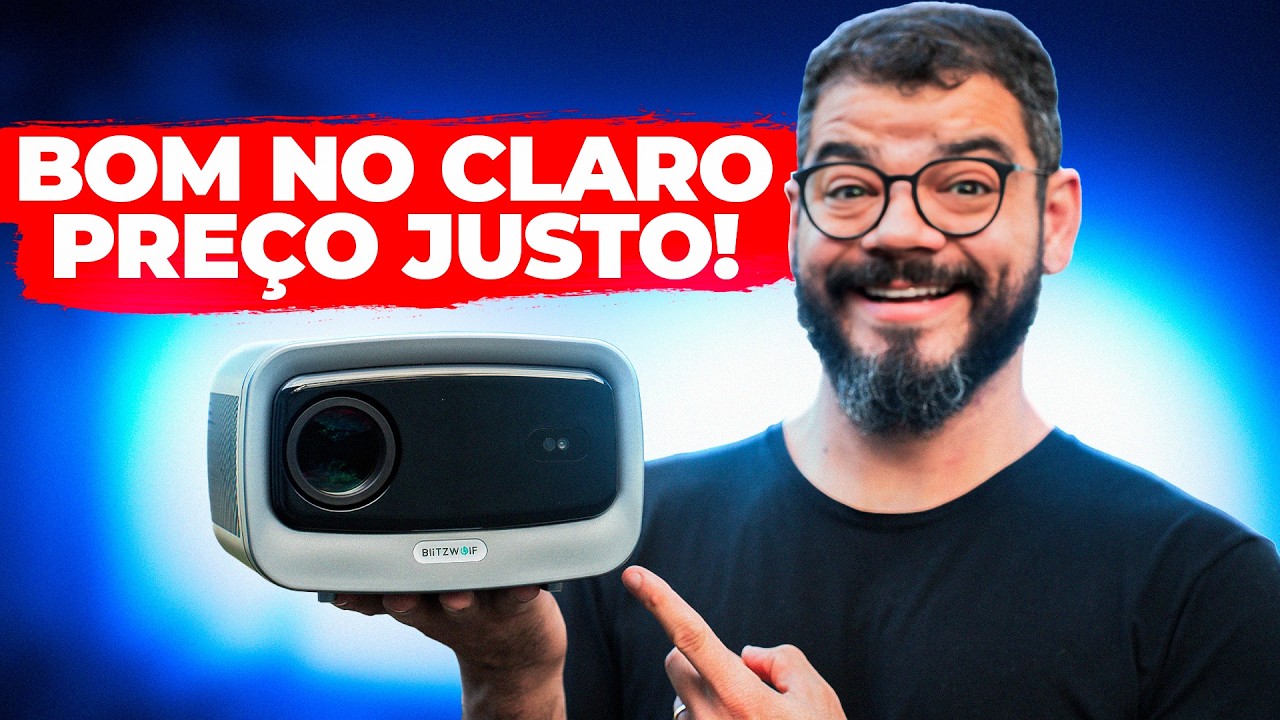 O PROJETOR COM MELHOR CUSTO BENEFÍCIO? Blitzwolf V9 é Full HD, 1000 ANSI, estoque no Brasil!