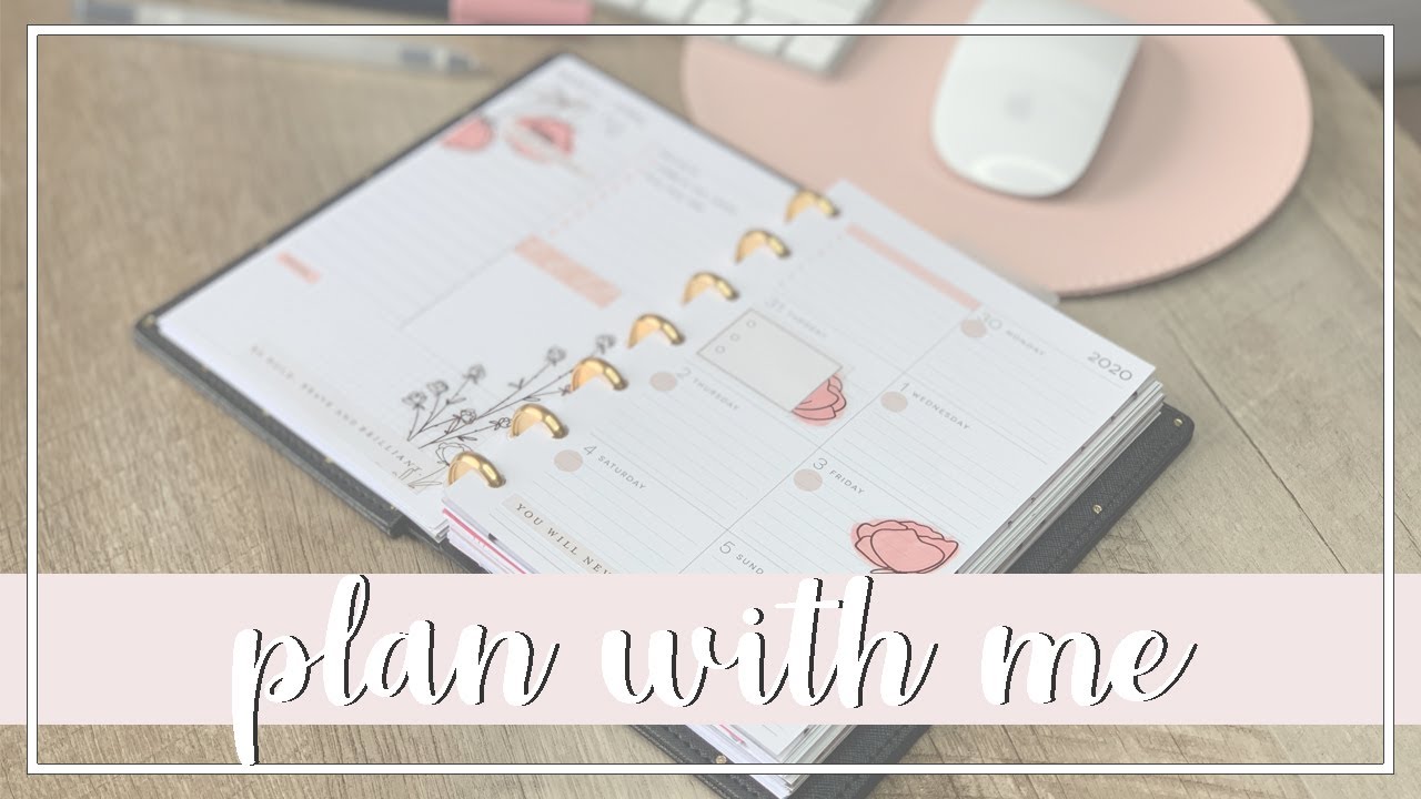 Plan with Me - Mini Happy Planner 3/30/2020