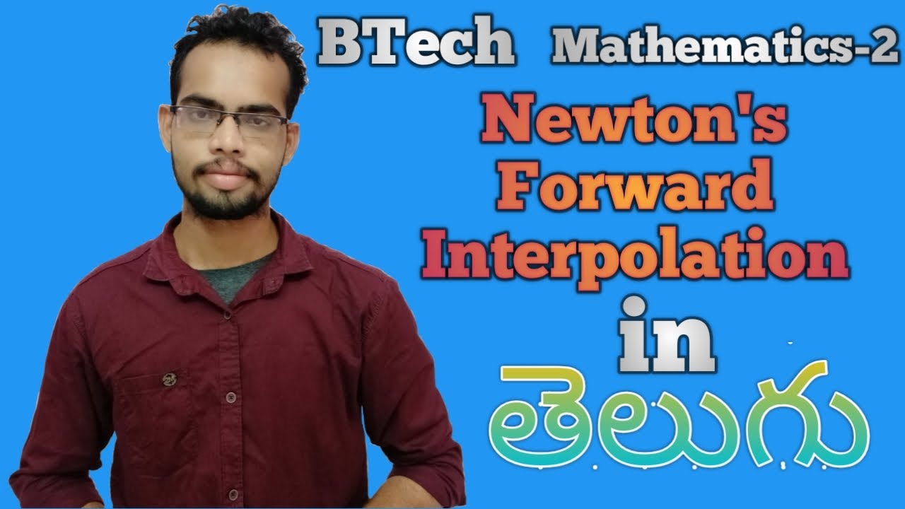 Newtons Forward Interpolation in interpolation || Mathematics-2 in Telugu.